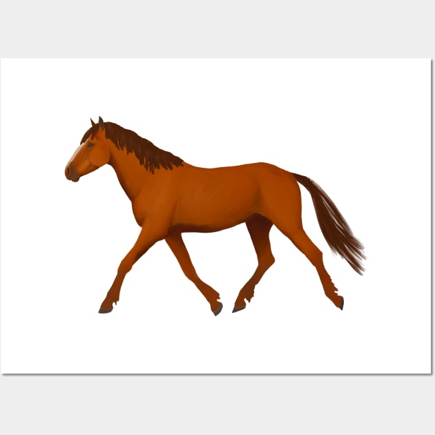 Chestnut horse Wall Art by Shyflyer